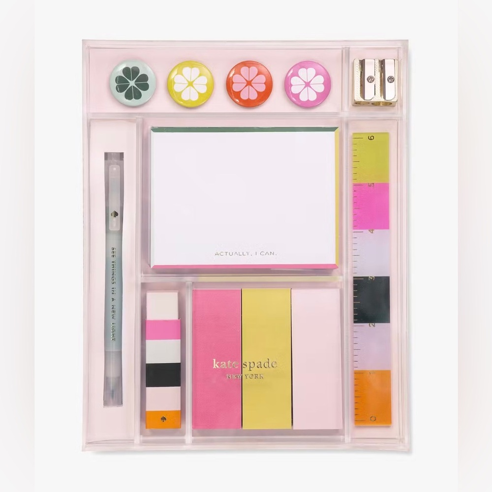 Kate Spade “Actually I Can” Stationery Set Tackle Box